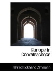 Europe in Convalescence,1116747928,9781116747928