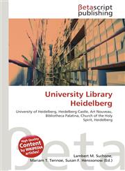 University Library Heidelberg,6134601764,9786134601764