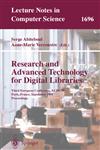 Research and Advanced Technology for Digital Libraries Third European Conference, ECDL'99, Paris, France, September 22-24, 1999, Proceedings,3540665587,9783540665588