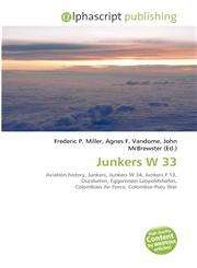 Junkers W 33,6134223948,9786134223942
