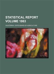 Statistical report Volume 1863,1236543998,9781236543998