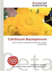 Colchicum Baytopiorum,6134851116,9786134851114
