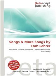 Songs & More Songs by Tom Lehrer,6133477385,9786133477384