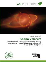 Kappa Velorum,6138197860,9786138197867