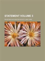 Statement Volume 3,1130847888,9781130847888