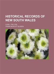 Historical records of New South Wales; Cook, 1762-1780,1231152761,9781231152768