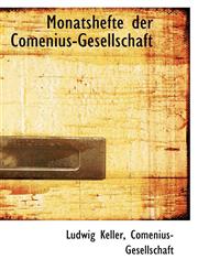 Monatshefte der Comenius-Gesellschaft,1103236008,9781103236008