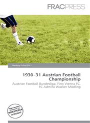 1930-31 Austrian Football Championship,6135725785,9786135725780