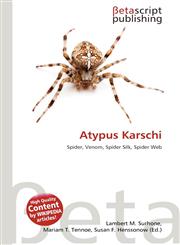 Atypus Karschi,6136076764,9786136076768