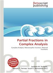 Partial Fractions in Complex Analysis,6131259461,9786131259463