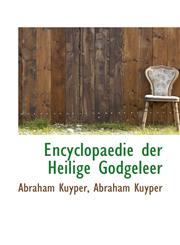 Encyclopaedie der Heilige Godgeleer,1116364875,9781116364873