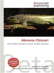 Abronia Chiszari,6135255495,9786135255492