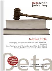 Native title,613038078X,9786130380786