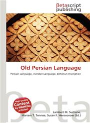 Old Persian Language,6134478725,9786134478724