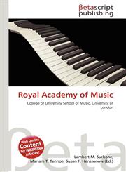 Royal Academy of Music,6130904835,9786130904838