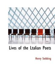Lives of the Ltalian Poets,1117392988,9781117392981