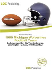 1980 Michigan Wolverines Football Team,6136974304,9786136974309