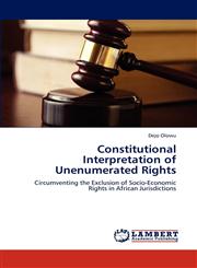 Constitutional Interpretation of Unenumerated Rights,3848403188,9783848403189