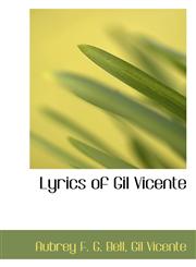 Lyrics of Gil Vicente,1117530957,9781117530956