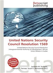 United Nations Security Council Resolution 1569,6136205076,9786136205076