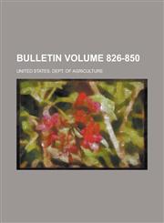Bulletin Volume 826-850,1230096124,9781230096124