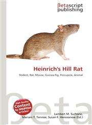 Heinrich's Hill Rat,6135413120,9786135413120