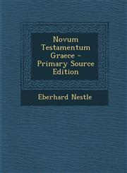 Novum Testamentum Graece - Primary Source Edition,1293833762,9781293833766