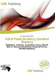 43rd Field Artillery (United States),620035054X,9786200350541