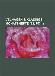 Velhagen & Klasings Monatshefte (13, PT. 1 ),1234529297,9781234529291