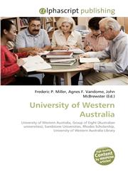 University of Western Australia,6130285442,9786130285449