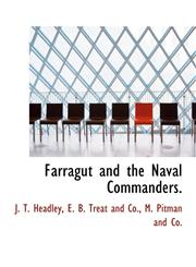 Farragut and the Naval Commanders.,1140411128,9781140411123