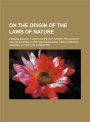 On the origin of the laws of nature,1154805190,9781154805192