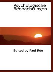 Psychologische Beobachtungen,1103971190,9781103971190