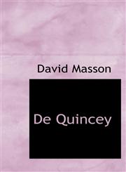 De Quincey,1103282743,9781103282746