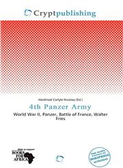 4th Panzer Army,620077224X,9786200772244