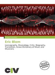 Eric Blom,6136757249,9786136757247