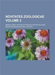 Novitates Zoologicae Volume 2,1154405753,9781154405750