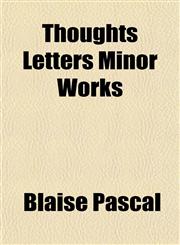 Thoughts Letters Minor Works,1153178583,9781153178587