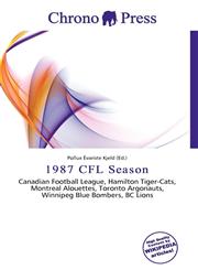 1987 CFL Season,6136563037,9786136563039