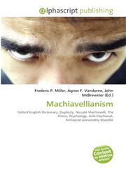 Machiavellianism,6131622167,9786131622168