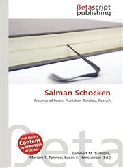 Salman Schocken,6134874841,9786134874847