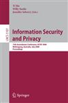 Information Security and Privacy 13th Australasian Conference, ACISP 2008, Wollongong, Australia, July 7-9, 2008, Proceedings,3540699716,9783540699712