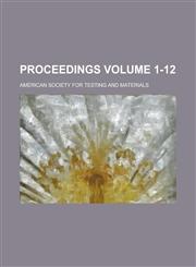 Proceedings Volume 1-12,1234201917,9781234201913