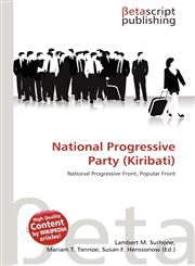 National Progressive Party (Kiribati),6133690879,9786133690875