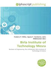 Birla Institute of Technology Mesra,6134254002,9786134254007