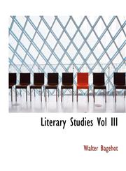 Literary Studies Vol III,1116892642,9781116892642