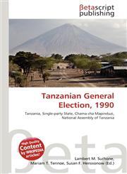 Tanzanian General Election, 1990,6135493817,9786135493818