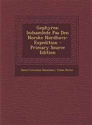 Gephyrea Indsamlede Paa Den Norske Nordhavs-Expedition - Primary Source Edition,1294031287,9781294031284