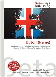 Upton (Name),6136160803,9786136160801