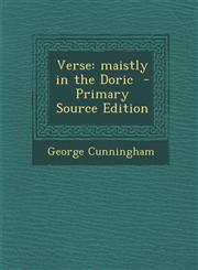 Verse Maistly in the Doric - Primary Source Edition,1287878318,9781287878315